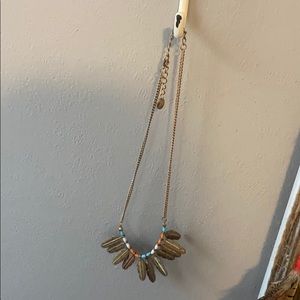 Gold Feather necklace